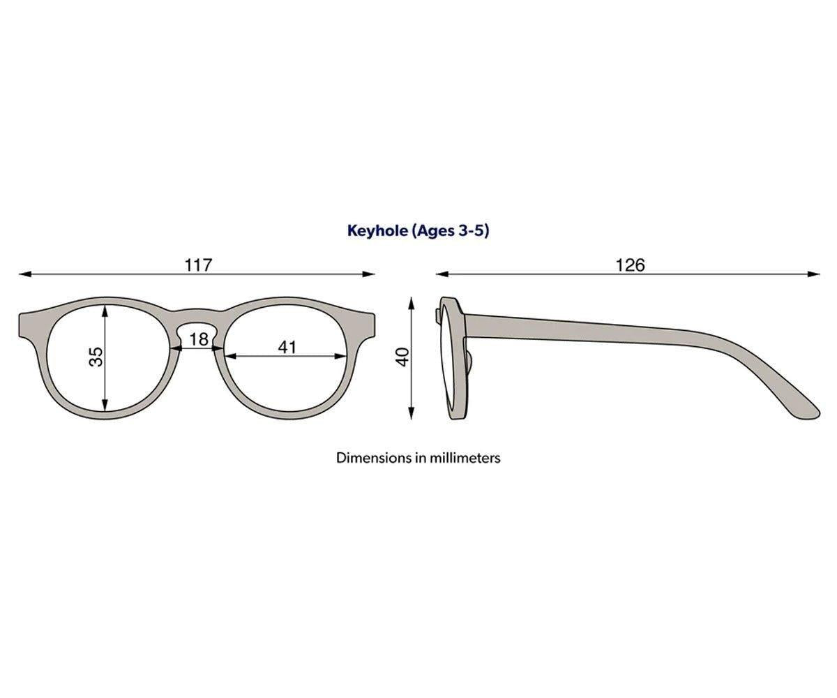Gafas de Sol Flexibles Navigators (3-5años) Baby Blue Amber Lenses