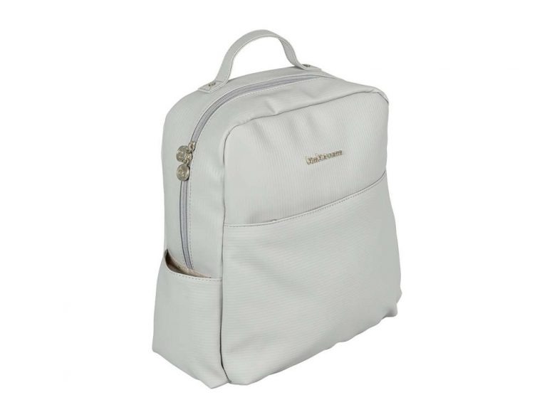 Mochila con cambiador Ecopiel Rayas gris - Imagen 2