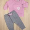 Conjunto bebe rosa yatsi