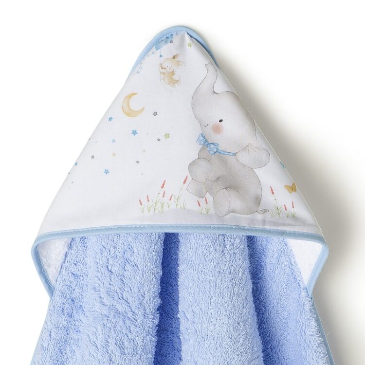 Capa de baño para bebe azul