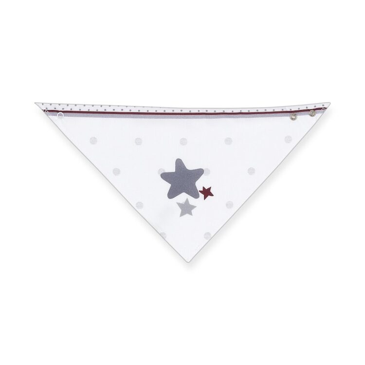 Babero bandana gris