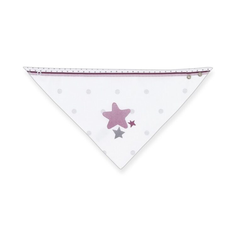 Babero bandana rosa