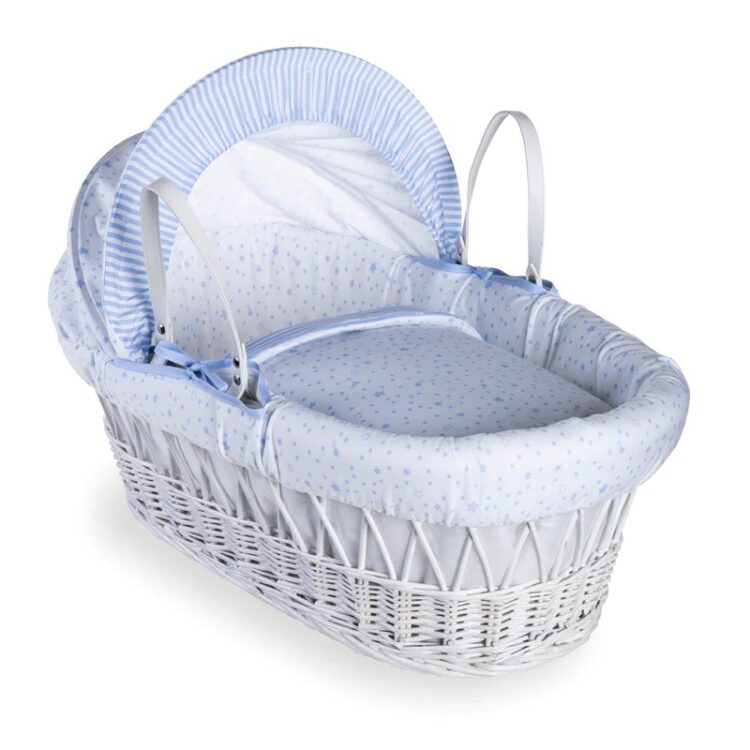 Capazo para bebe azul