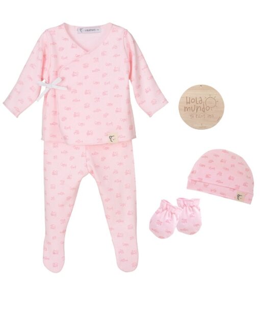 Set nacimiento para bebe rosa